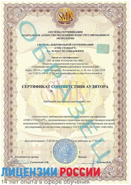 Образец сертификата соответствия аудитора Гуково Сертификат ISO 13485